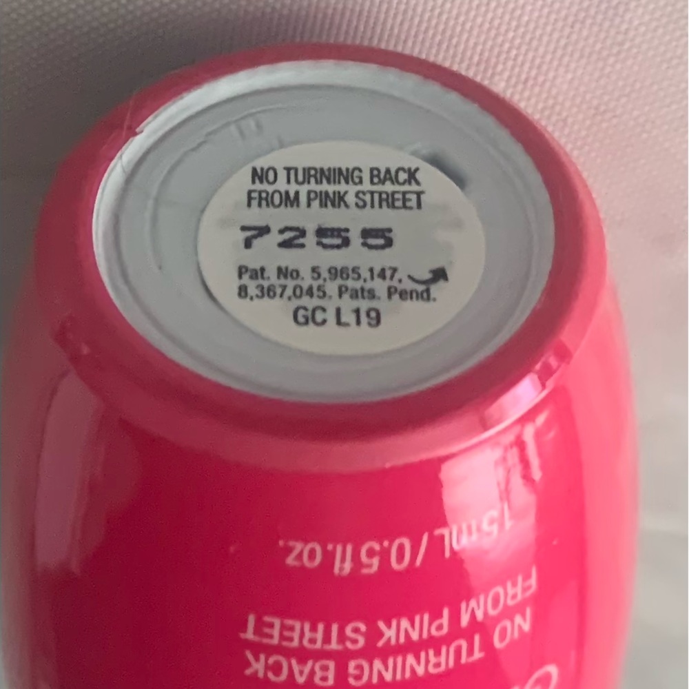 No turning back from pink street opi gel color